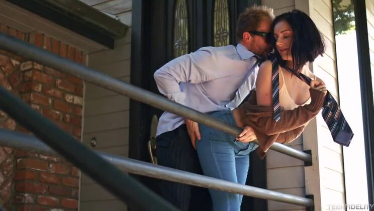 [TeenFidelity] - Brunette babe Amanda Aimes dominated in deepthroat action - Amanda Lane - Ryan Madison