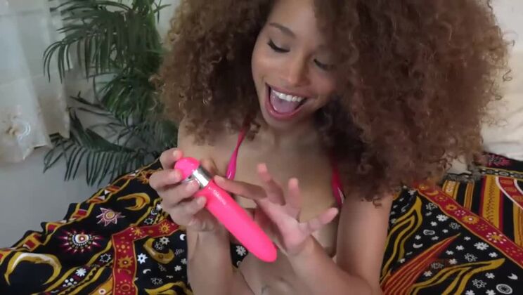 [ATKPetites] - Ebony Cecilia Lion Fucking Herself with Toys