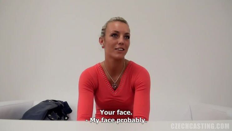 Martina Blonde Solo Casting Czech Girl