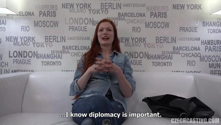 Czech Redhead Nikola - Casting Fuck