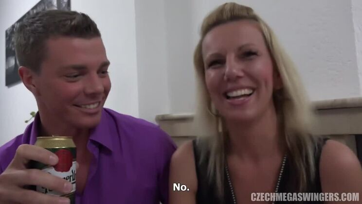 Czech Blondes & Brunettes in a Swinging Orgy 20