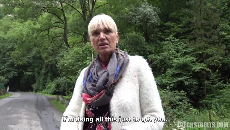 Czech Blonde Big Tits Mature Woman