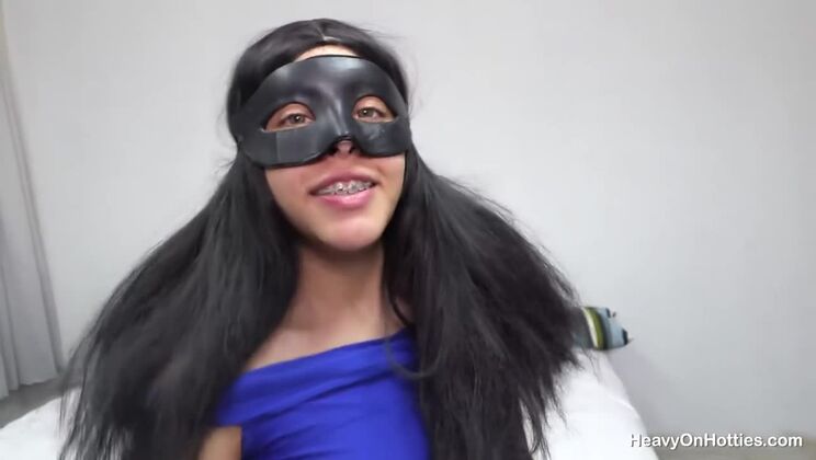 Brunette Canela Mask in Shit POV