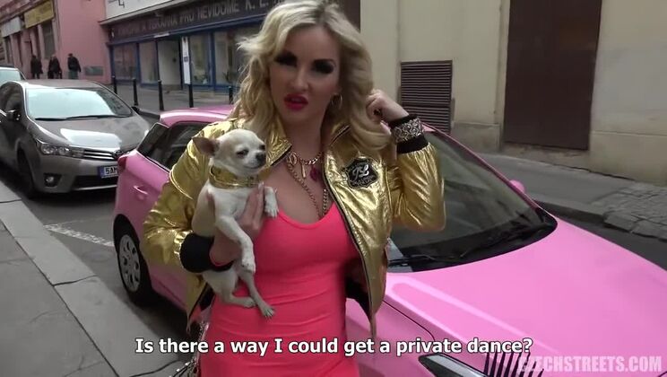 Big Tits on Czech Streets with Blonde Tattoo