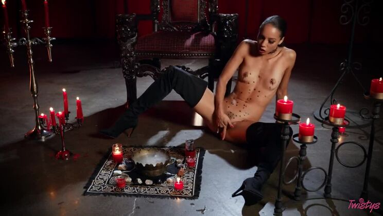 [Twistys] - Sexy Brunette Ebony Plays Alone