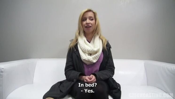 Winsome Marie Casting Blonde Czech