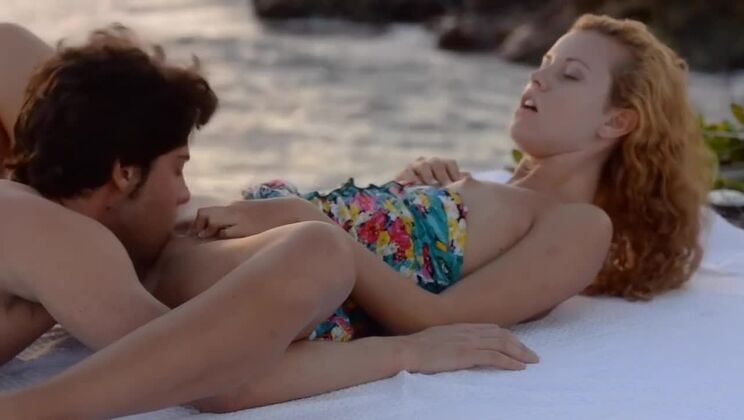 Blonde Beauty in Outdoor Cumshot