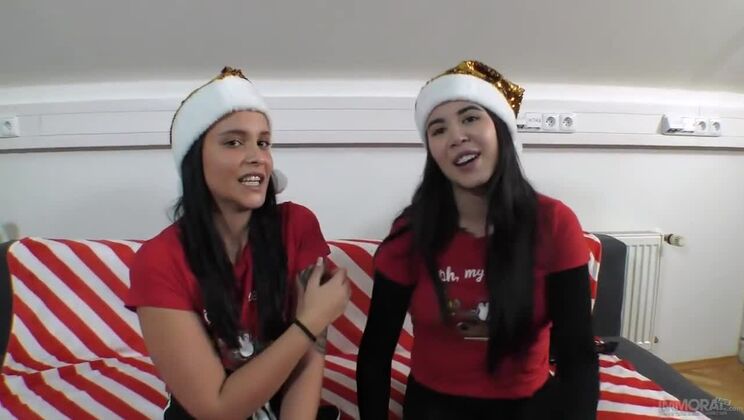 [ImmoralLive] - Christmas Blowjob: Matt Bird Fucks the Pregnant Stepdaughter - Matt Bird - Jennifer Mendez