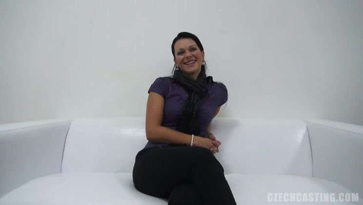 Brunette Casting with Katka