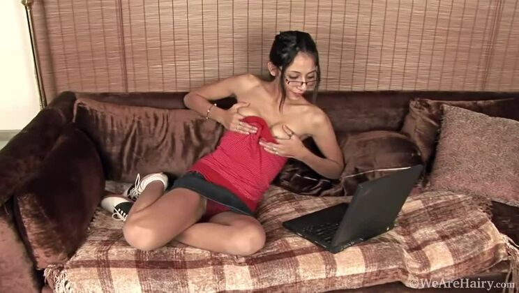 Tattooed Luna Monroe Gets Intimate with Herself