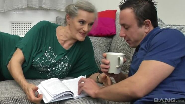 Mature Blonde Gets Facial after Riding Big Dick