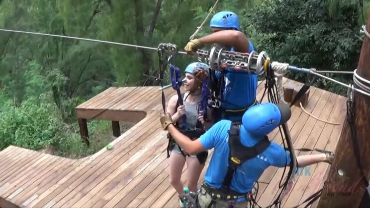 Anya's Ziplining Adventure in POV