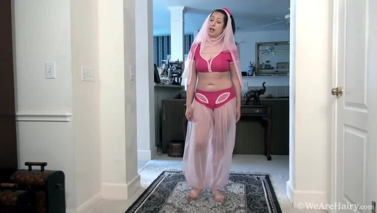 Hairy MILF Stacie Rose in Lingerie Play