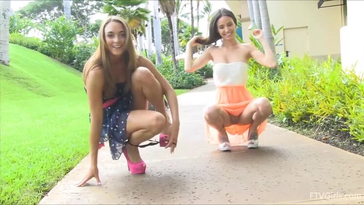 Aubrey & Mary - Lesbian Fun at the Mall