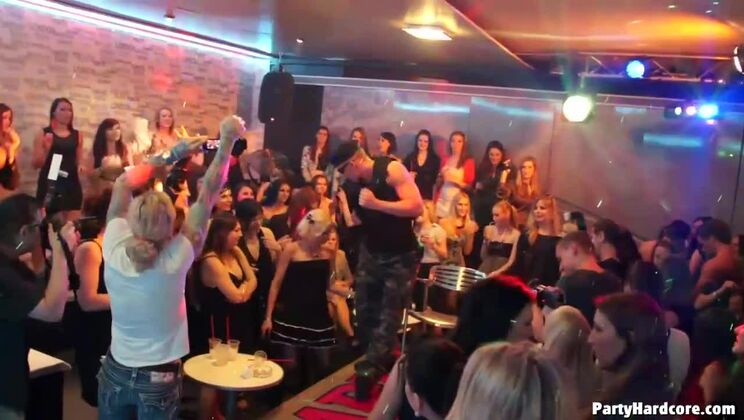 Crazy Party Girls in Lingerie - Blonde & Brunette