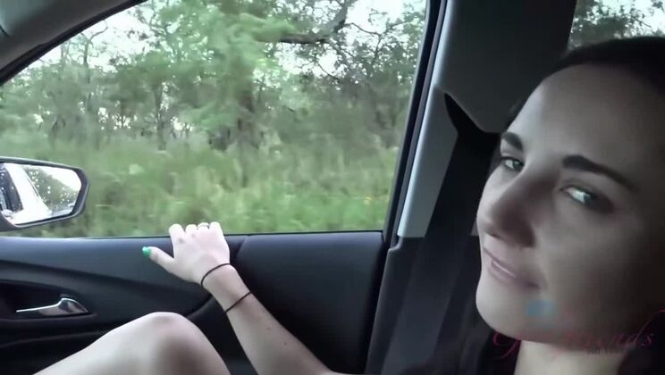 [ATKGirlfriends] - Amateur Brunette Enjoys Shaved Beach - Jade Amber