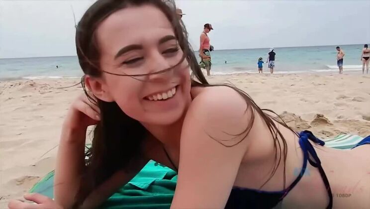 [ATKGirlfriends] - Amateur Ariel Grace Enjoys Beachside Sex - Ariel Grace