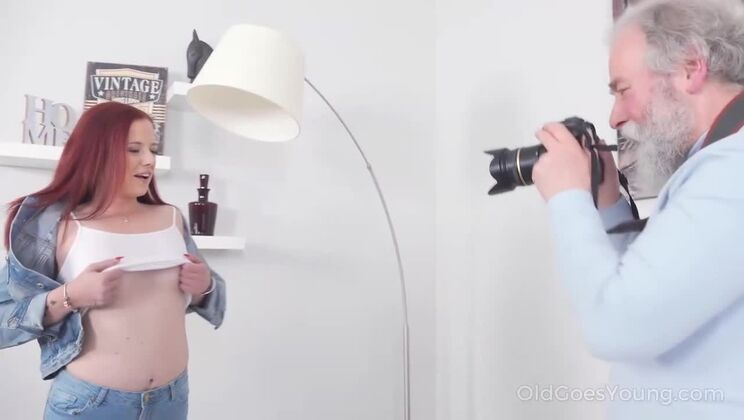 Tiffani Love, a Mature Woman, Seduces Brunette