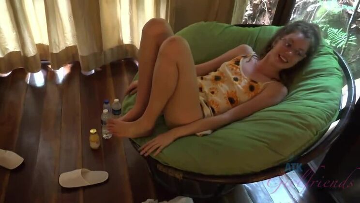 Elena Koshka gives sloppy outdoor head - POV creampie ending