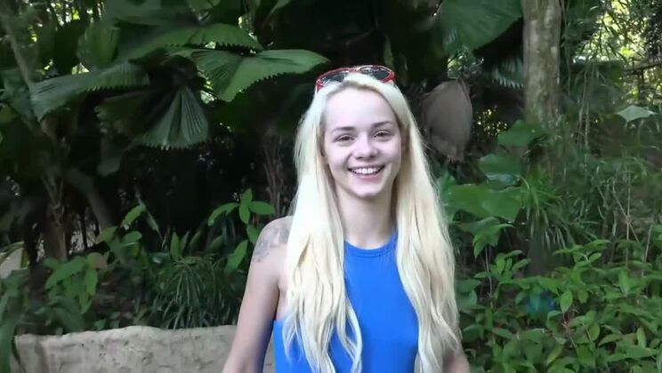 POV Footjob with Elsa Jean - Cum on Pussy