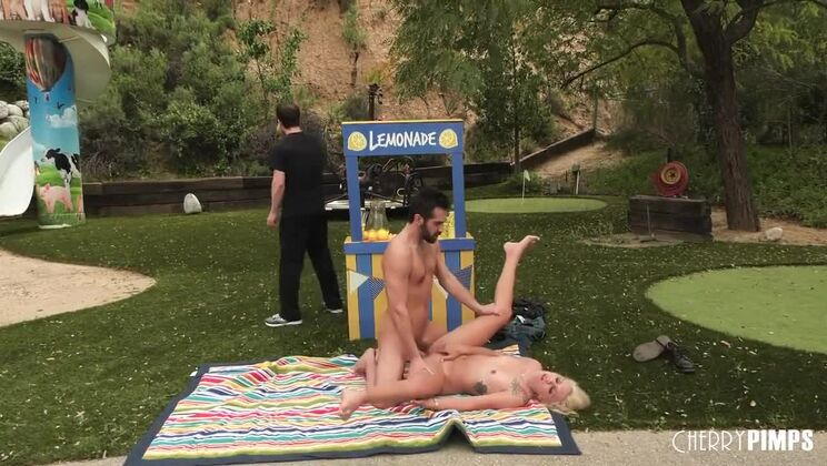 [WildOnCam] - Chanel Grey's Outdoor Deepthroat Adventure - Donnie Rock - Chanel Grey