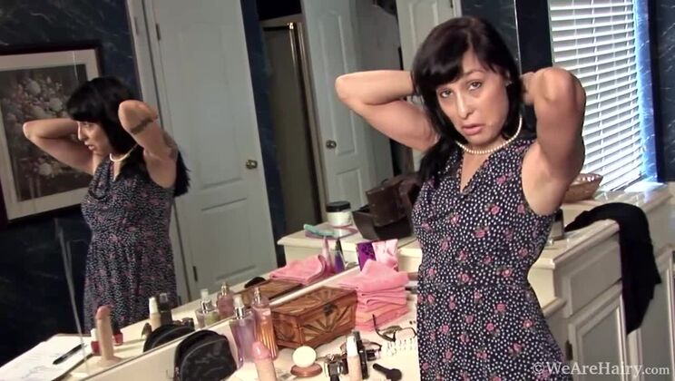 Lucy Dutch Hairy Brunette Lingerie Show