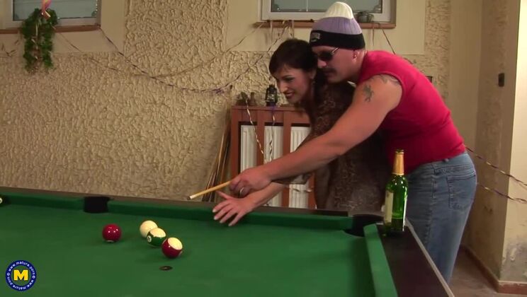 Safina Fucks Mature with a Creampie