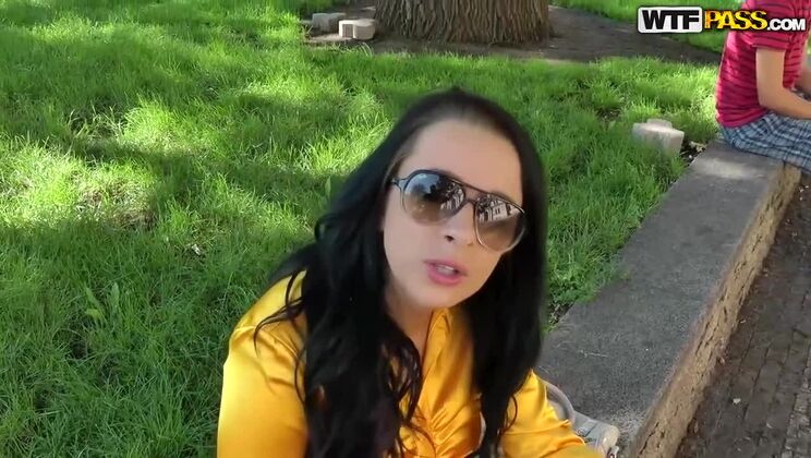 Wild Outdoor Encounter - Brunette Lovers Go Extreme