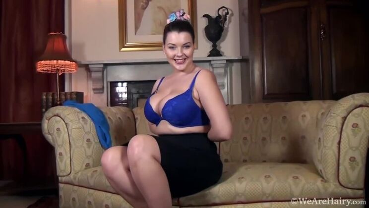 [WeAreHairy] - Cherry Blush Strips, Displaying Her Piercings - Toni Summers