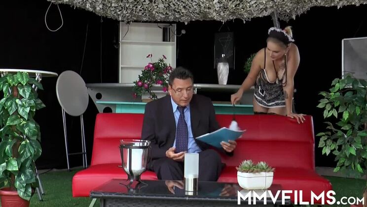 Mia Bitch in Lingerie and Stockings Anal Fun