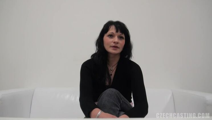 Brunette Casting Czech Hana