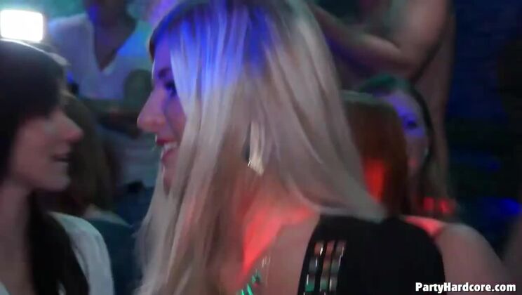 Party Girls in Lingerie: Stockings, High Heels, and Striptease