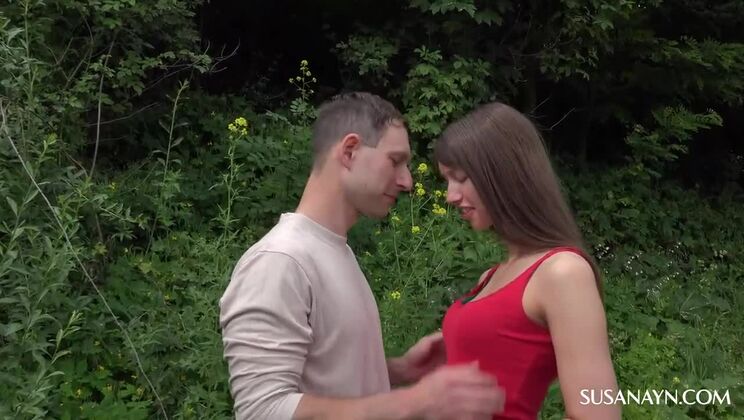 Susan Ayn and Michal D - POV Outdoor Sex with Cum