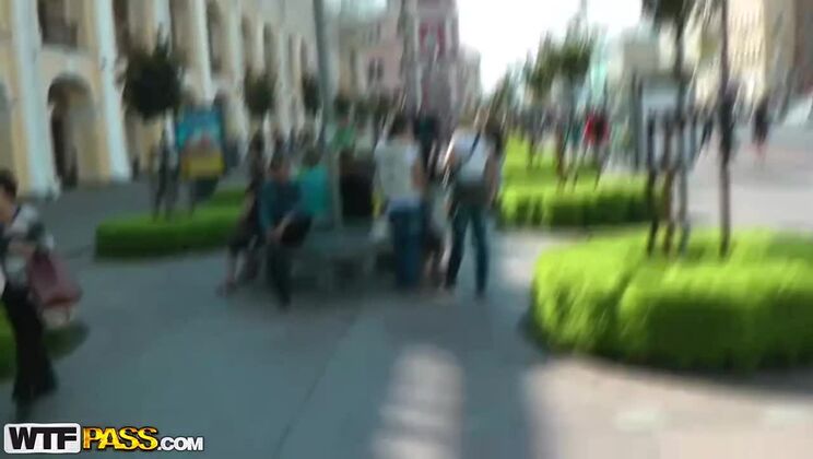 Crazy Blonde Babe Isabella Clark Outdoor Fuck