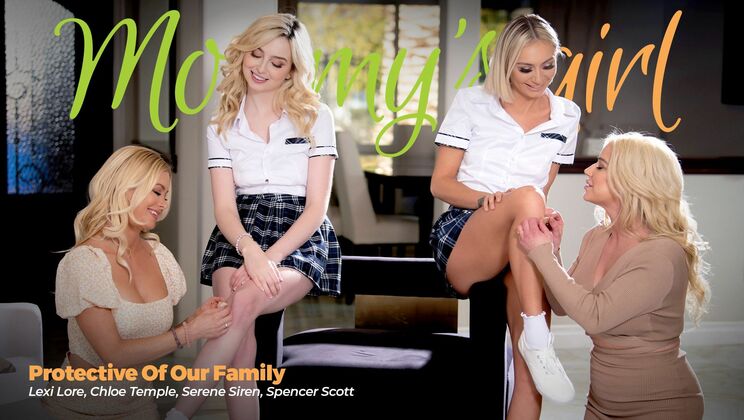 [Mommy'sGirl] - Lexi and Chloe: Blonde Bombshells in Lesbian Fun - Lexi Lore - Chloe Temple - Serene Siren - Spencer Scott