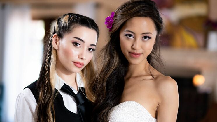 [Girlsway] - Natural Tits Shaved Catered - Aria Lee - Alexia Anders