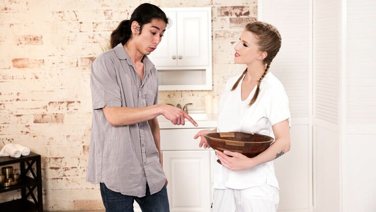 [NuruMassage] - Big Tit Blowjob Blowout - David Lee - Octavia Red