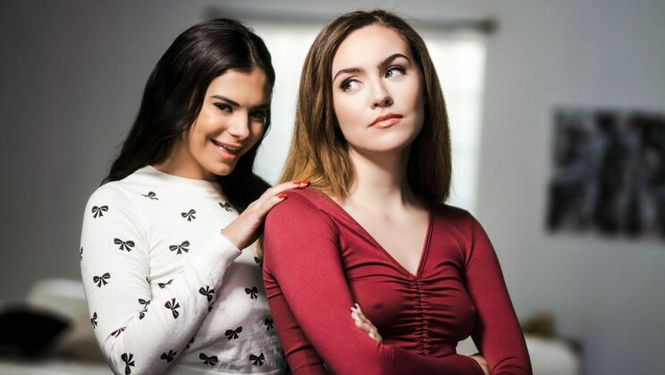 Seductive Lesbians with Big Boobs