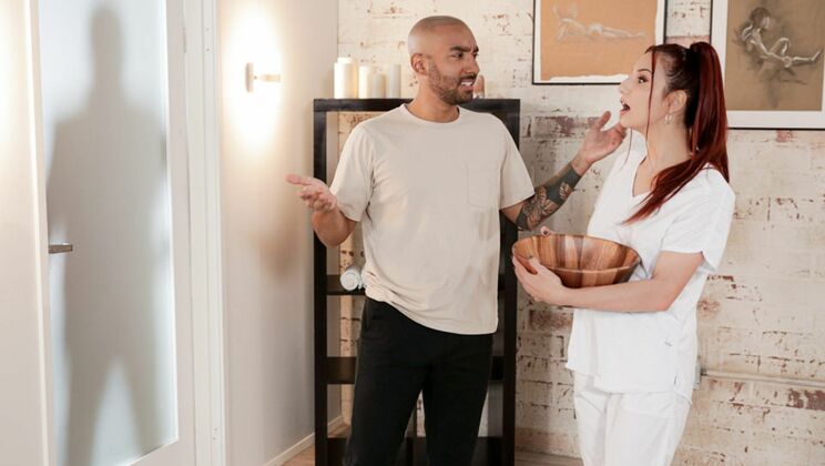 [NuruMassage] - Big Cock and Redhead Bliss - April Snow - Oliver Davis