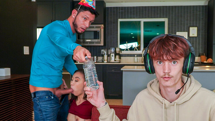 [BangBros18] - Petite Asian Filthy Birthday Present: Cowgirl Riding and Creampie - Tyler Steel - Kimmy Kimm