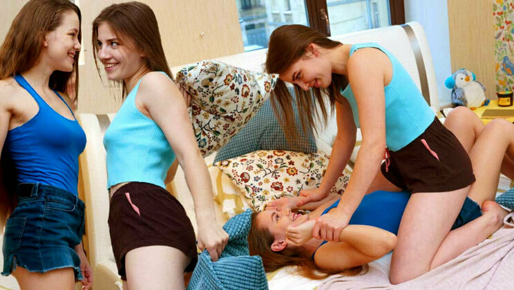 [ClubSweethearts] - Shaved, Teen, and Ready: Lesbian Style - Flamy Nika - Milana Taylor