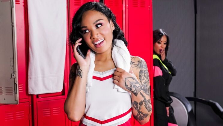 [Brazzers] - Asian Femdom Fucks in the Locker Room