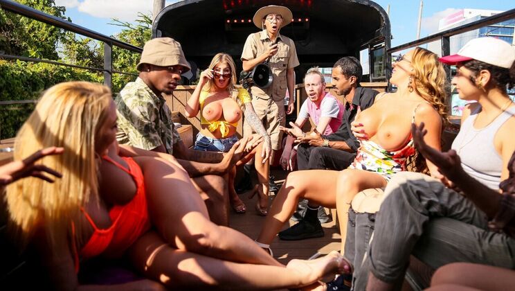 Tattooed Tour Guide in Orgy Fun