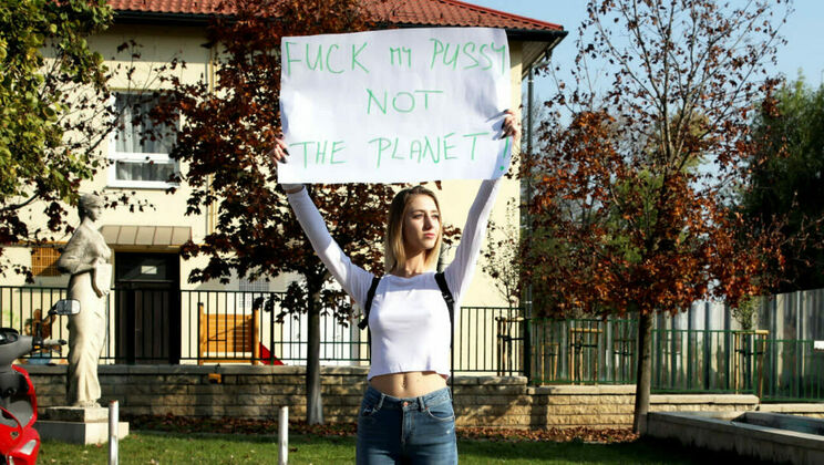 Cum on My Teen Pussy, NOT Earth!