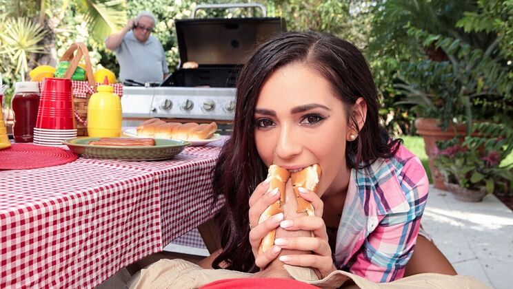 Reverse Cowgirl on a Park Bench