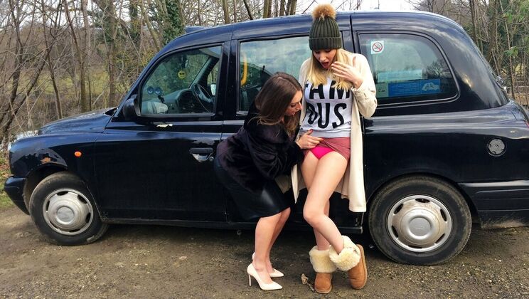 Stunning Blonde Danielle Maye's Taxi Temptation