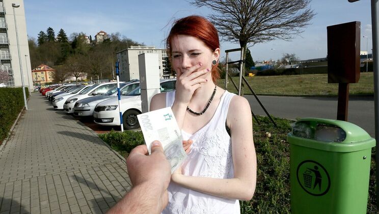 She Sells Her Body for a Quick Fuck in the Open