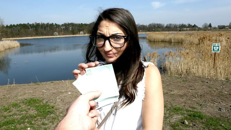 Jimena Lago Outdoor Public Blowjob