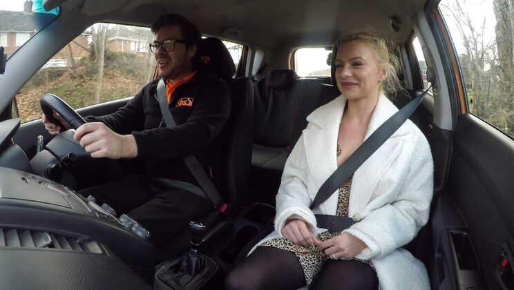 Polish Blonde's Driving Lesson Turns into Sex