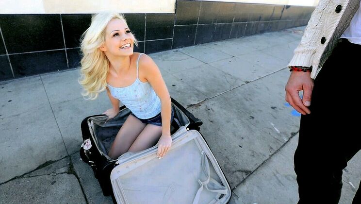 Petite Blonde Elsa Jean Takes Hard Cock